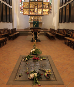 Thomaskirche : Tombe de J-S Bach