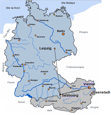 Axe Leipzig-Salzbourg-Vienne